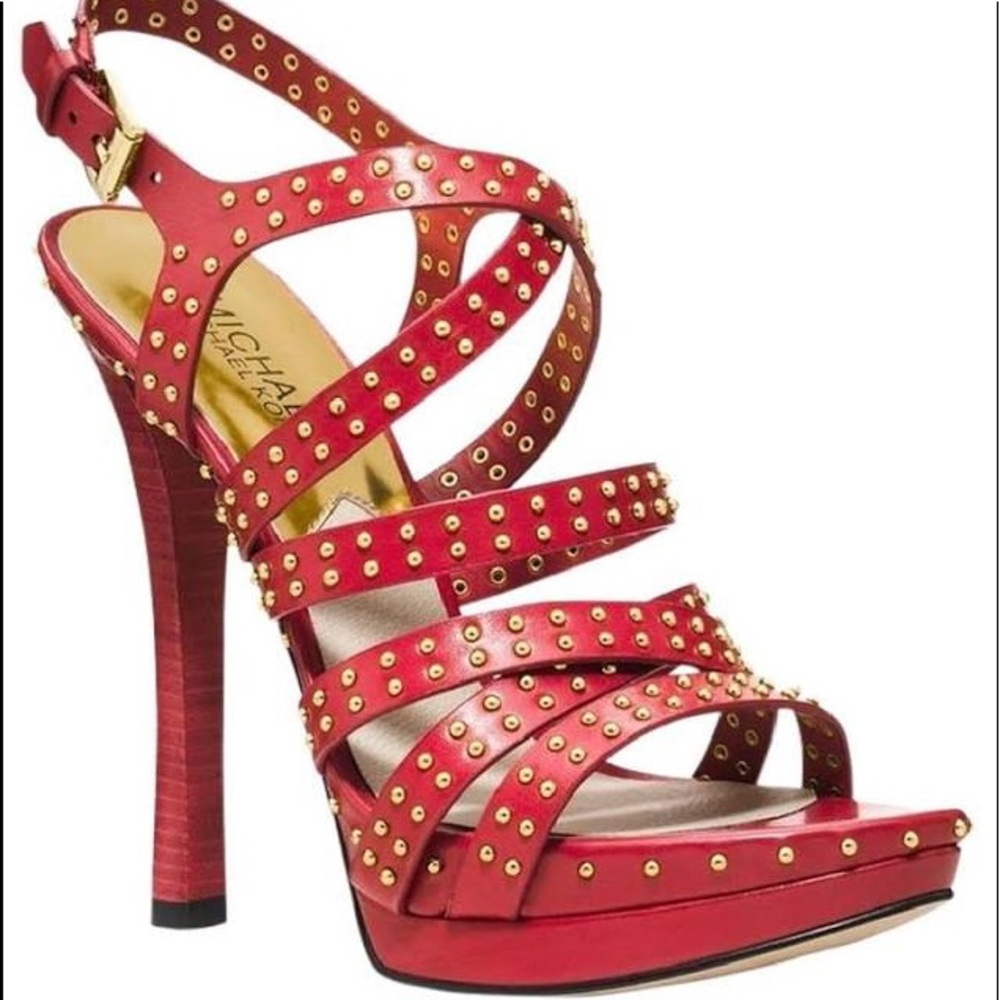 Michael Kors Arianna Sandal, Rhubarb 9M, NIB